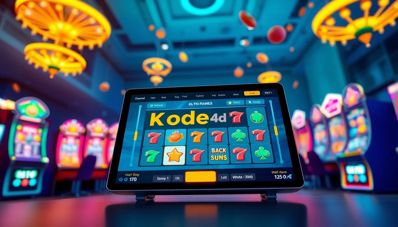 Kode4d link showcasing vibrant online slot game interface and immersive gaming experience