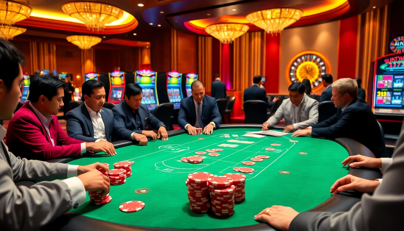 Experience the thrill of high-stakes poker at Haywin Casino with vibrant imagery of gaming excitement.