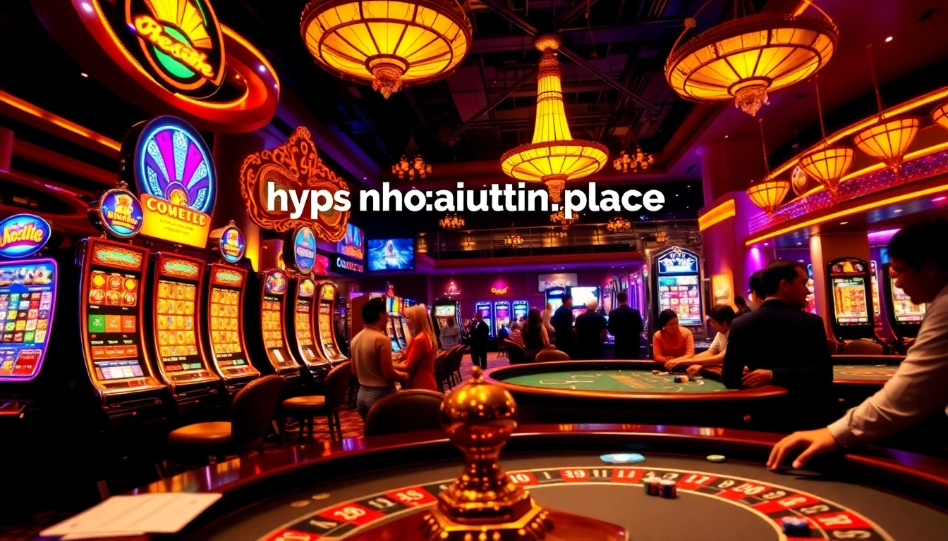 Experience a thrilling casino atmosphere at https://nhacaiuytin.place/ with vibrant slot machines and engaging poker games.