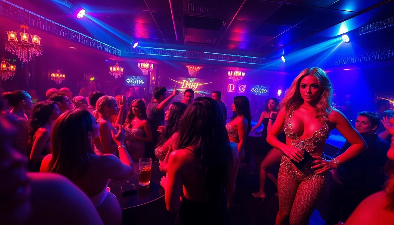 Dynamic nightlife at Night club sxm with dancing, performers, and vibrant lighting.