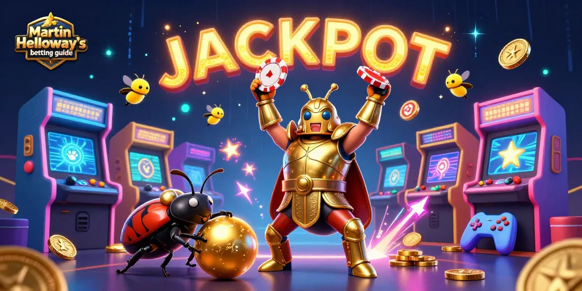 Experience the thrill of crypto betting with Martin Holloway’s betting guide, featuring a victorious beetle champion.