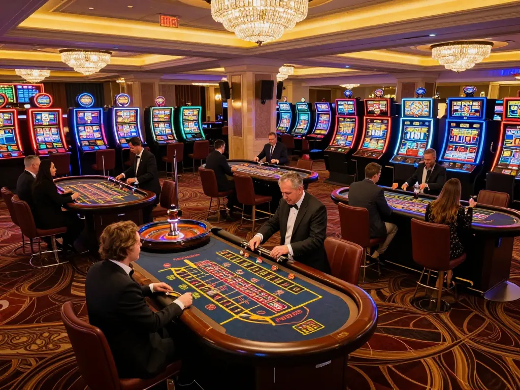 Players placing bets at the vibrant roulette tables in a luxurious casino setting at 678vip com.