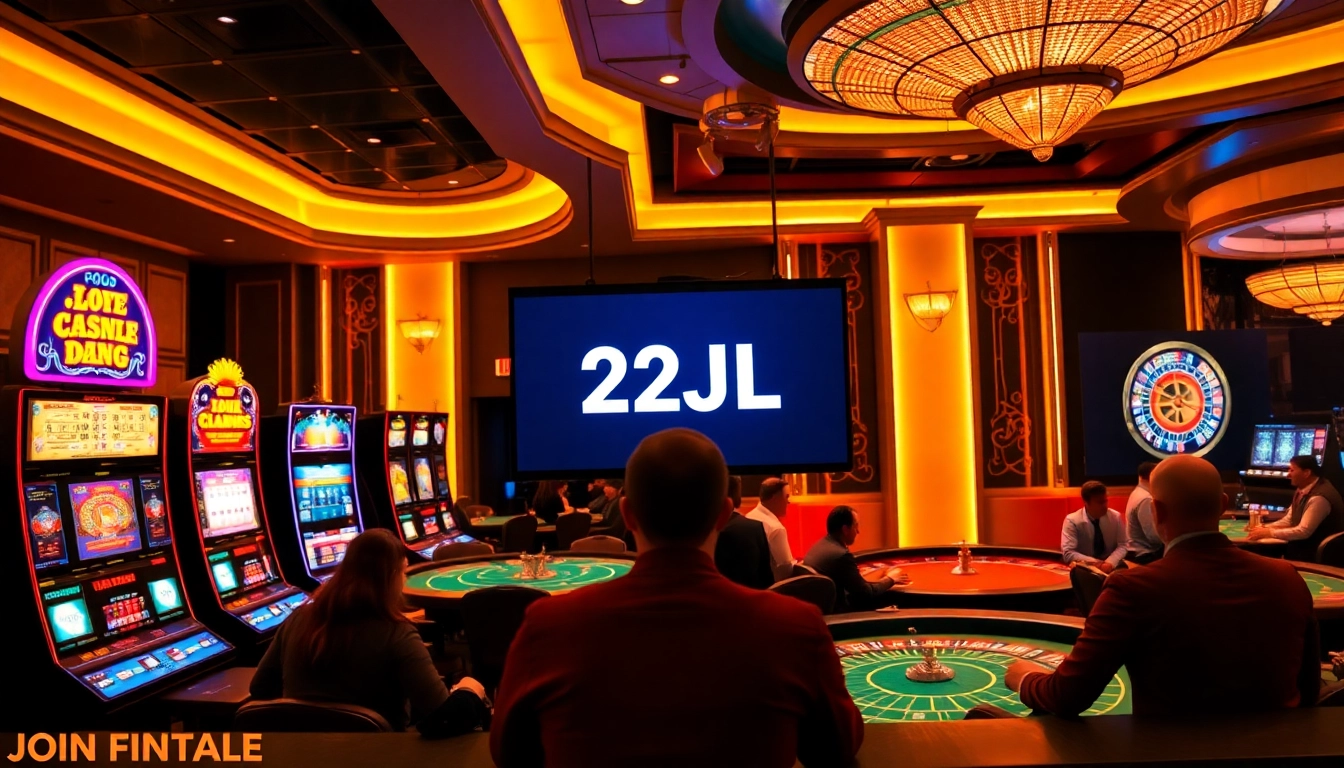 Experience 22JL at an exquisite casino with exciting roulette and poker action.