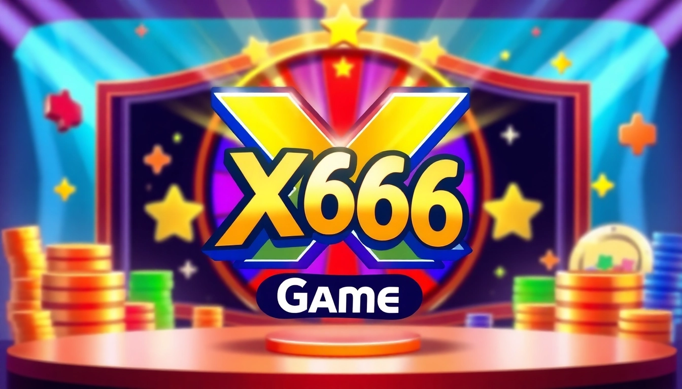 X666 Game logo showcasing vibrant rewards from the game that attract players.