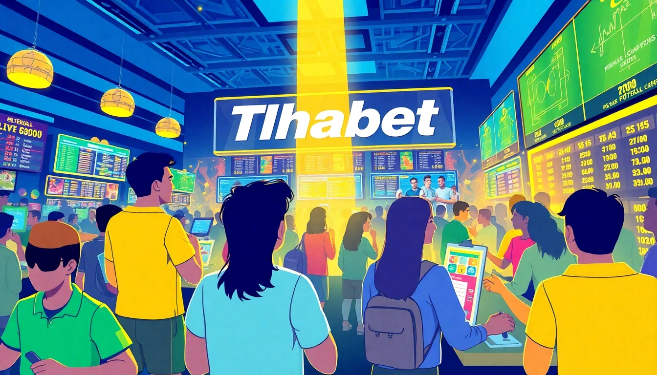 Bet on sports excitement with Thabet's vibrant betting atmosphere.
