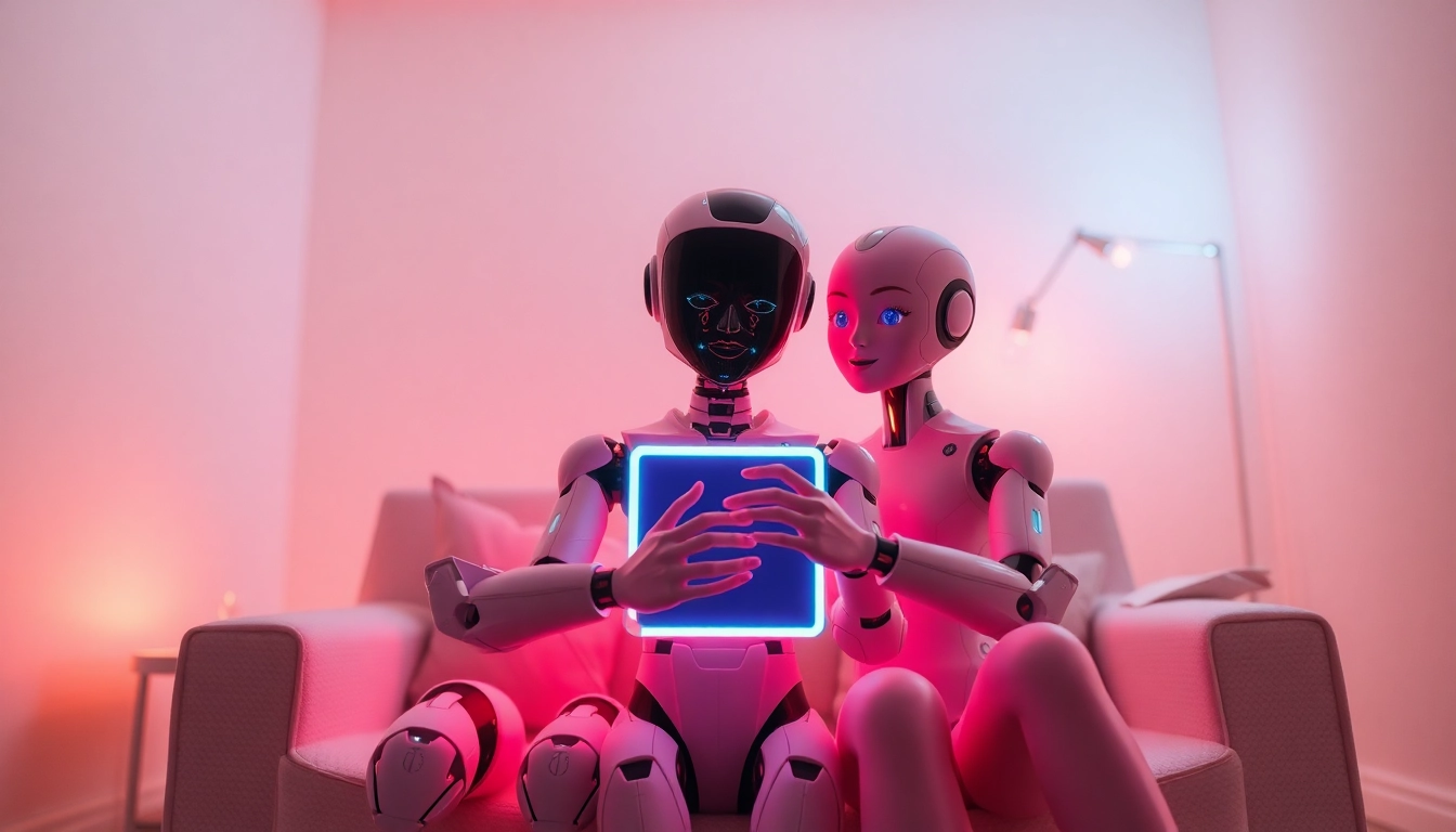 A cozy scene illustrating an intimate interaction with an NSFW AI character, showcasing user engagement in 2026.