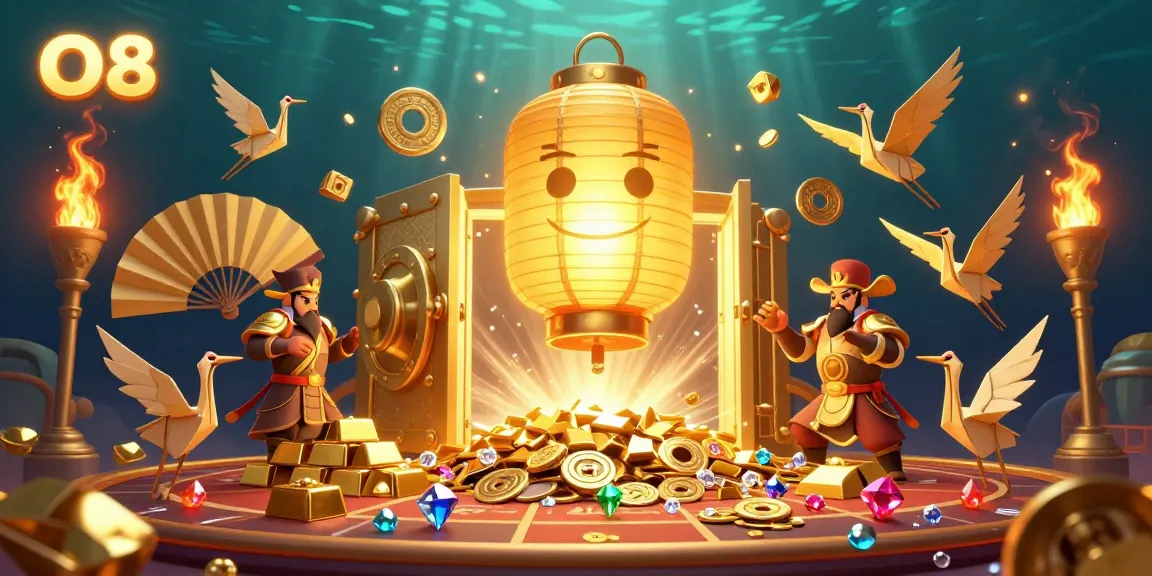 Experience thrilling sports betting excitement at O8 casino with vibrant visuals and gold treasures.