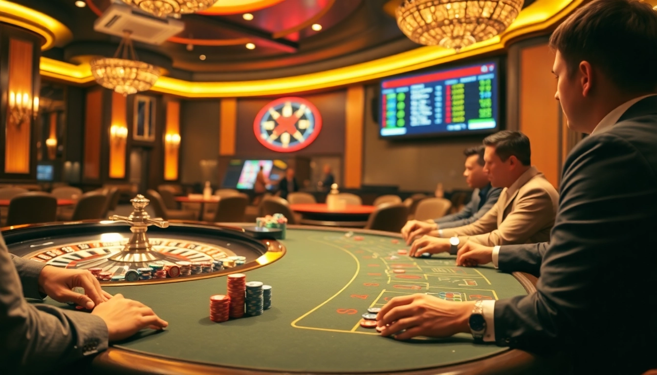 Experience top-notch gambling with real odds at https://luongsontv5.com/, featuring a luxurious casino scene.