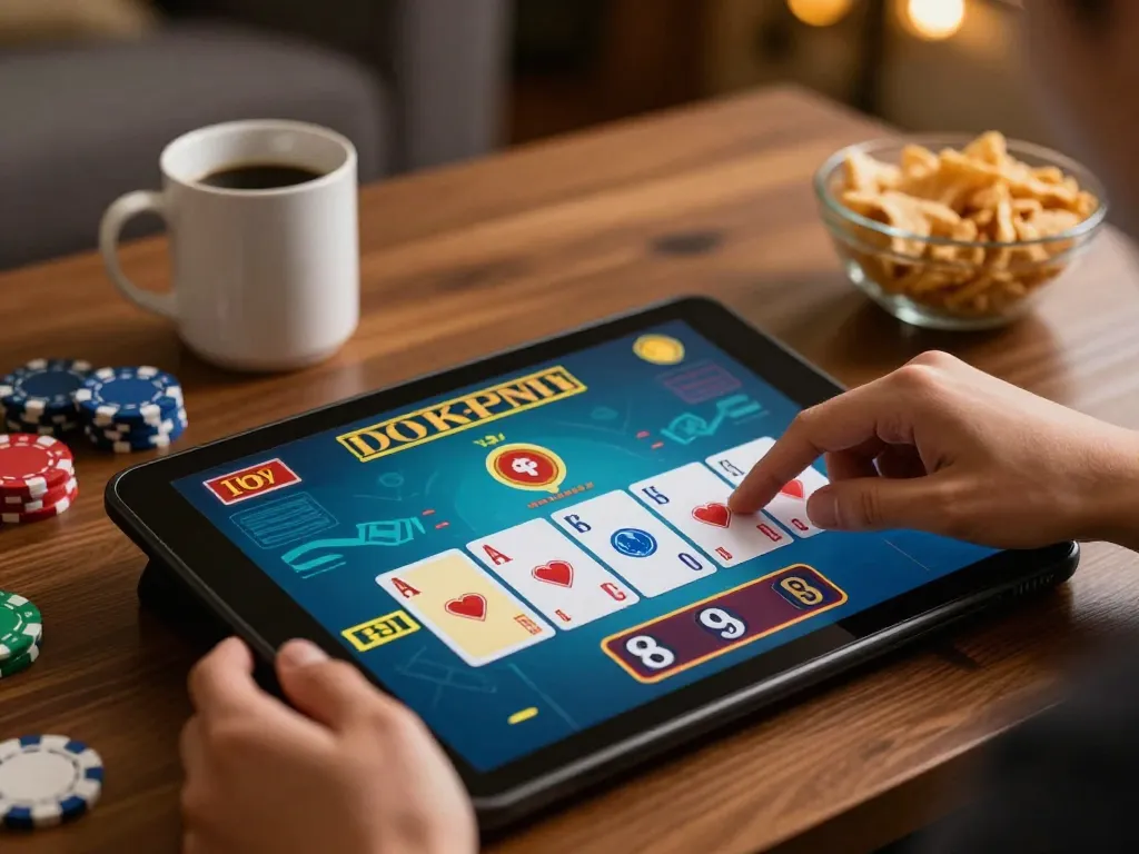 The player engages in an exciting blackjack hand on Jun88's online platform, highlighting strategic betting.