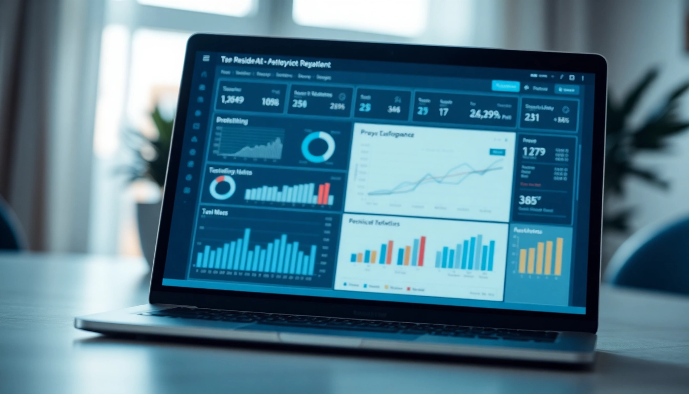Manage residential proxy settings with a modern digital dashboard showcasing analytics and performance.