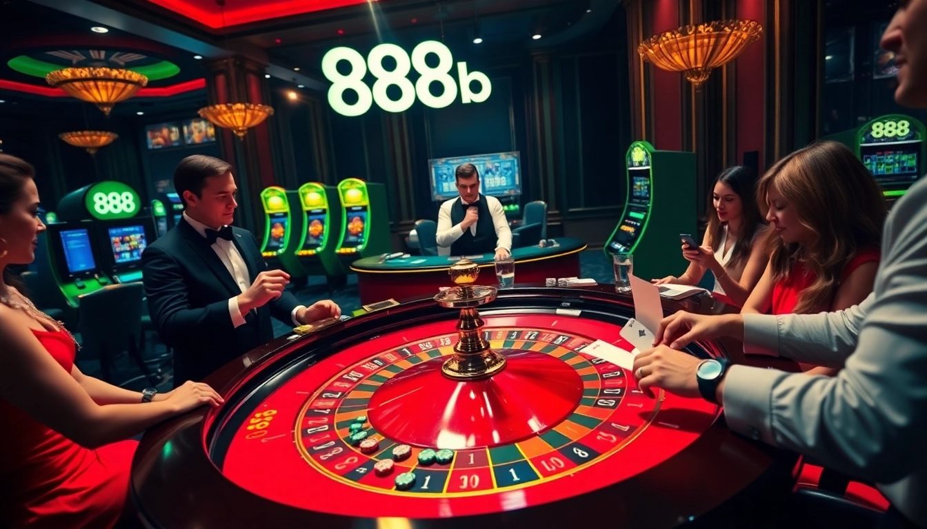Experience the thrill of 888b casino gaming with exciting roulette tables and vibrant poker action.