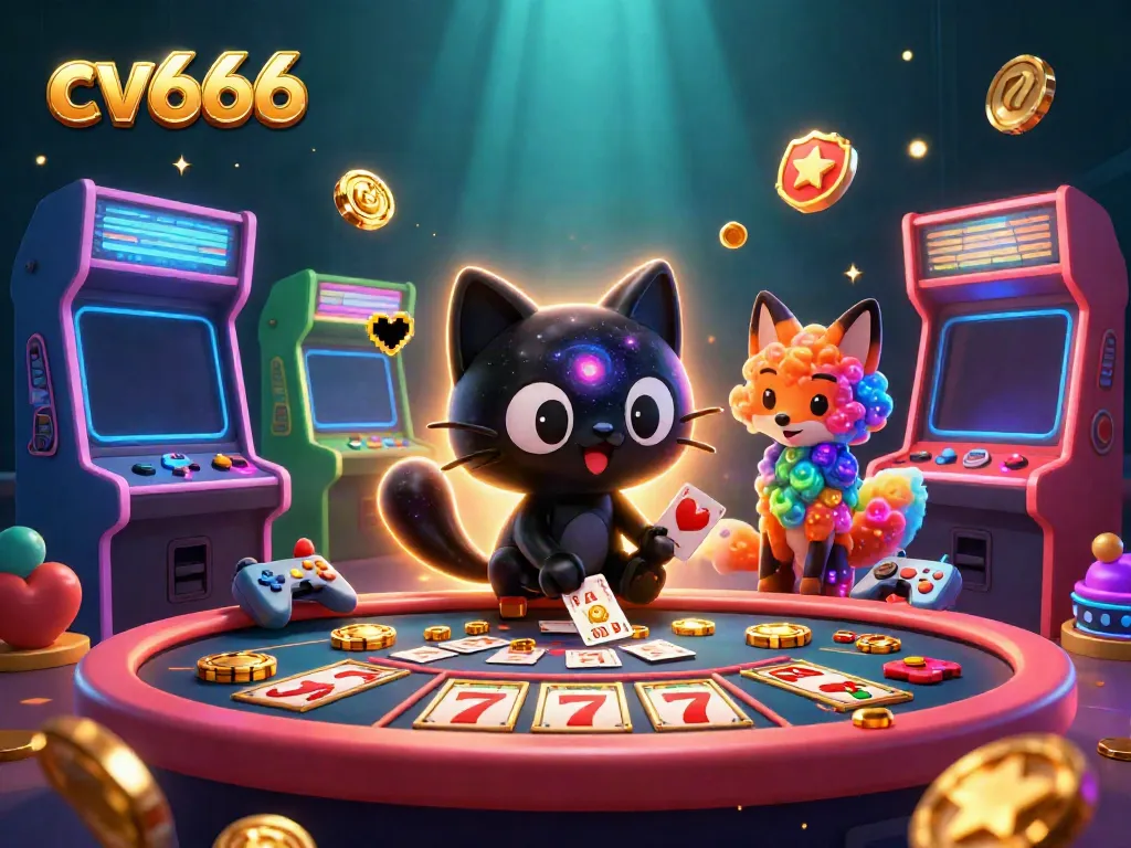 Engage in thrilling gameplay on cv666's cosmic table featuring vibrant 3D gambling elements and enchanting characters.