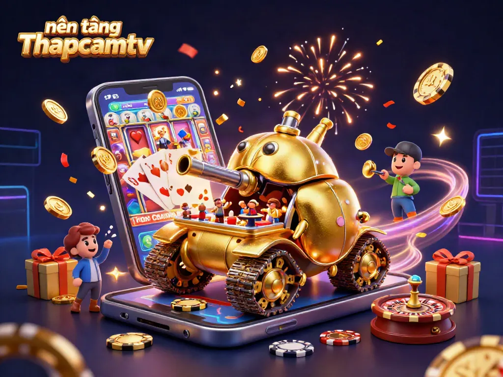 Experience the excitement with nền tảng Thapcamtv's immersive mini casino, featuring vibrant 3D action.