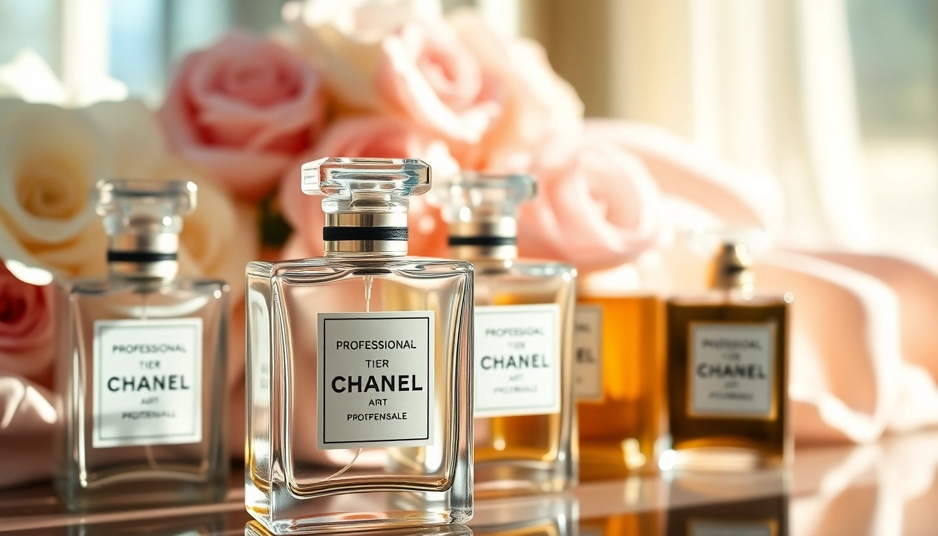Discover a stunning Chanel perfume dupe elegantly displayed among floral elements