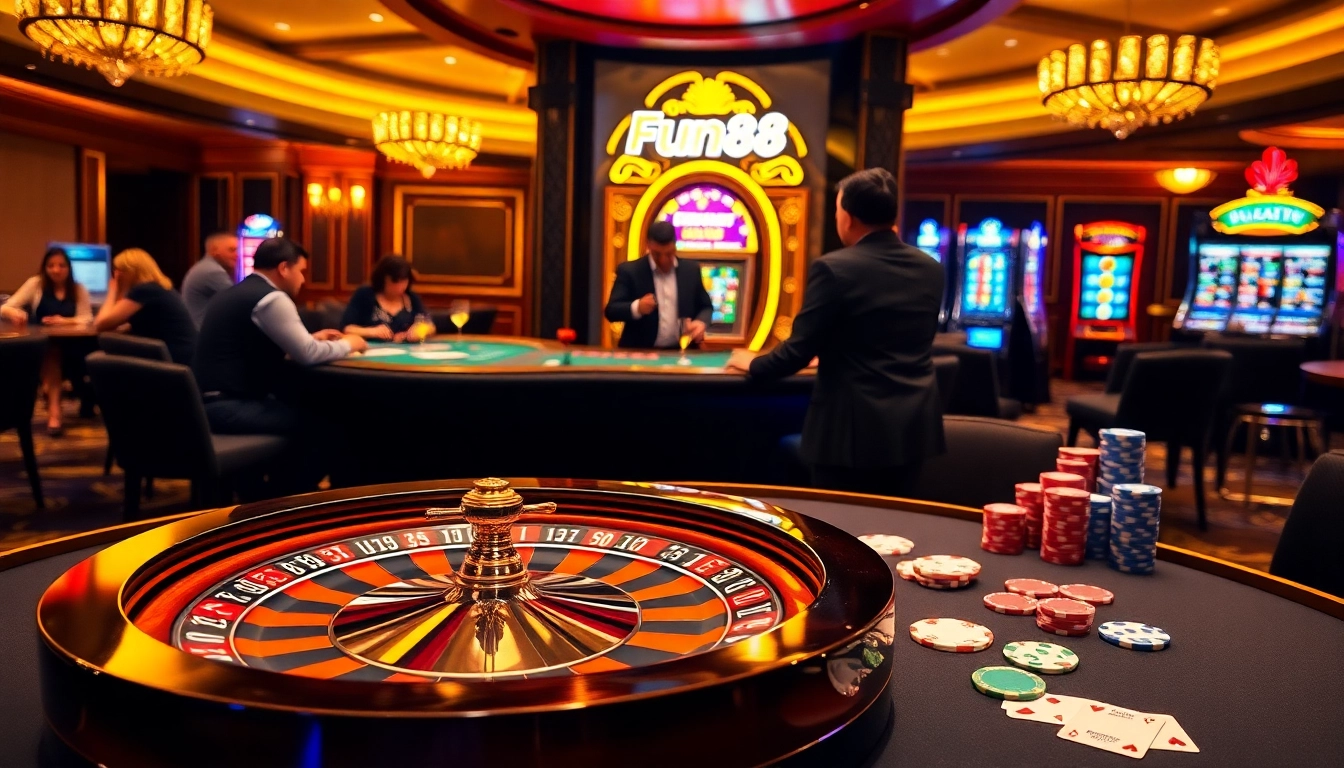 Experience the thrill of winning at Fun88 with vibrant casino games and professional dealers.