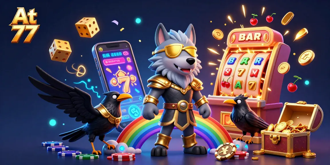 Experience the thrill of jackpots at At 77 with dynamic gaming elements and Norse mythology.
