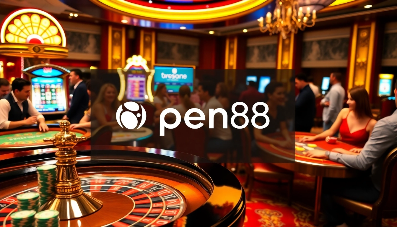 Players enjoying a thrilling experience at open88's vibrant casino tables, full of excitement and energy.
