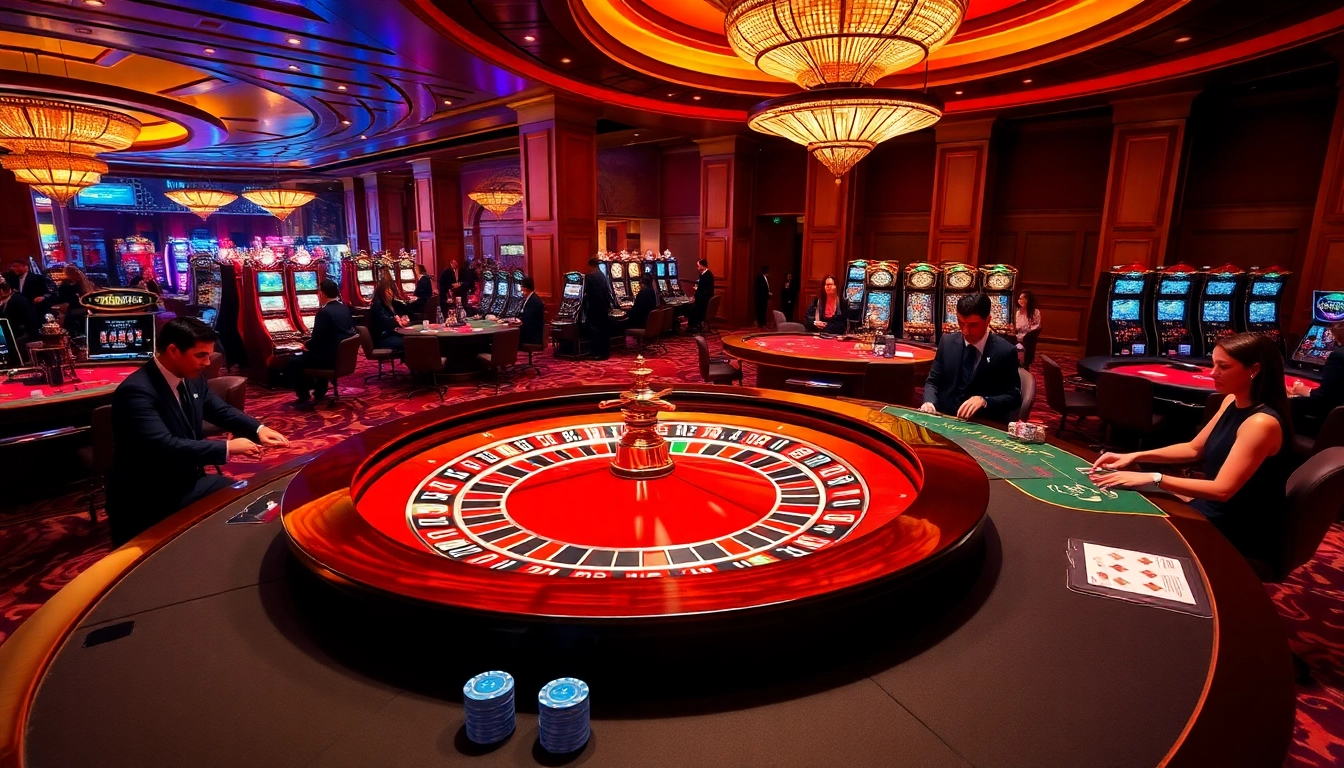 Thrilling roulette action at https://kg88.work/, with vibrant casino atmosphere and players engaged.