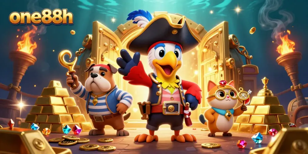 One88h offers immersive gaming experiences with vibrant scenes filled with treasures and excitement.