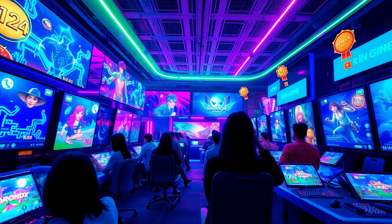 Exciting gaming experience at LIÊN MINH KJC showcasing interactive gameplay.