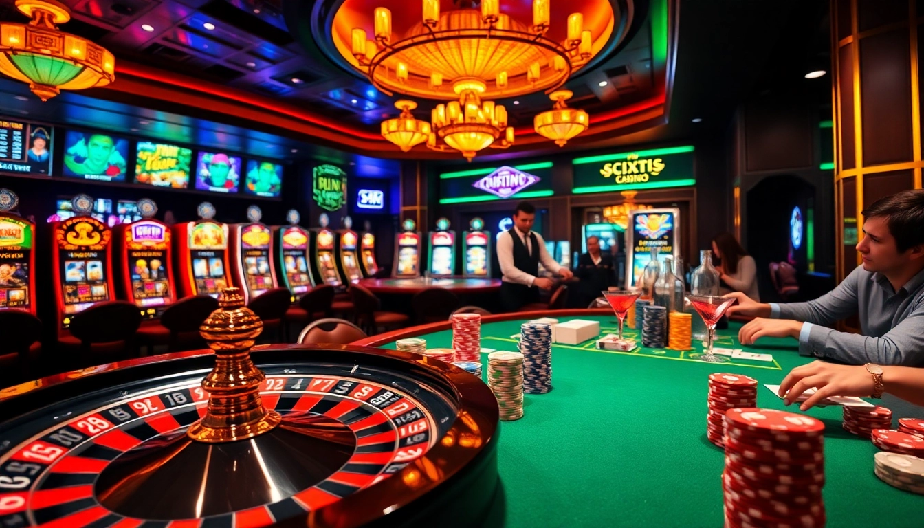 Experience the excitement of gambling at https://99win1.us.com/ with vibrant casino visuals featuring roulette and poker.