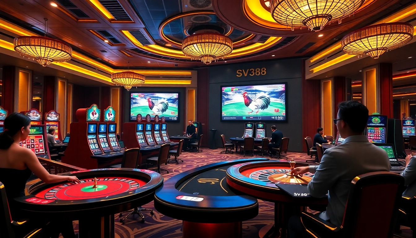 Experience the thrilling action of SV388's online cockfighting and casino games.
