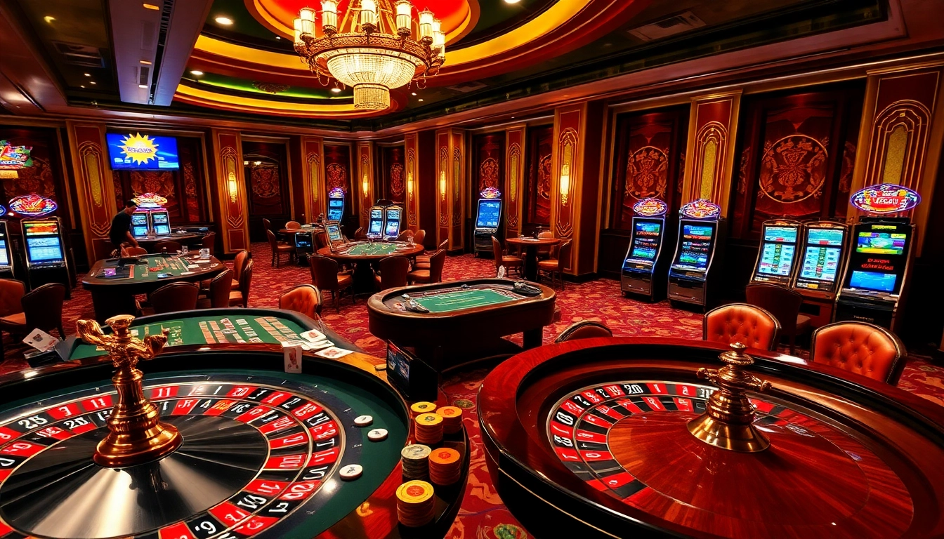 22bet players enjoy a thrilling casino experience with roulette and slot machines.