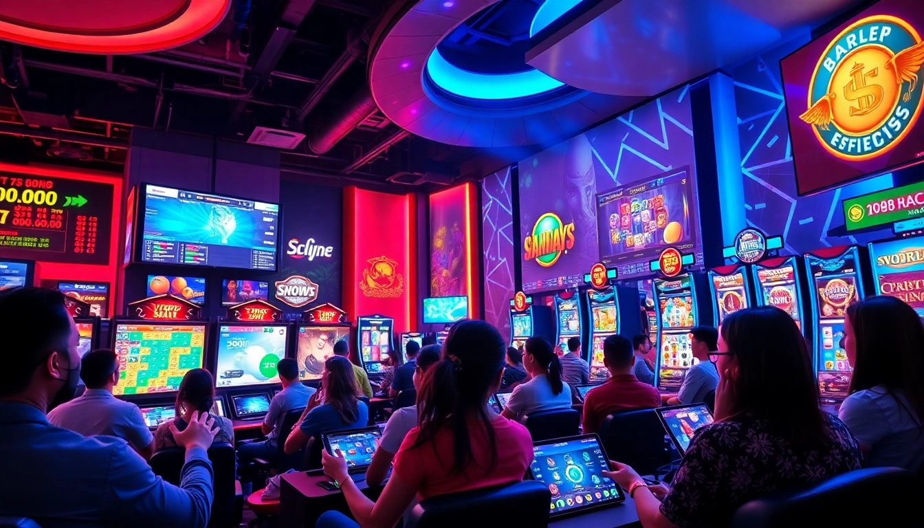 Dynamic gaming scene showcasing players on https://sc88.ad/ engaging with diverse online betting options.