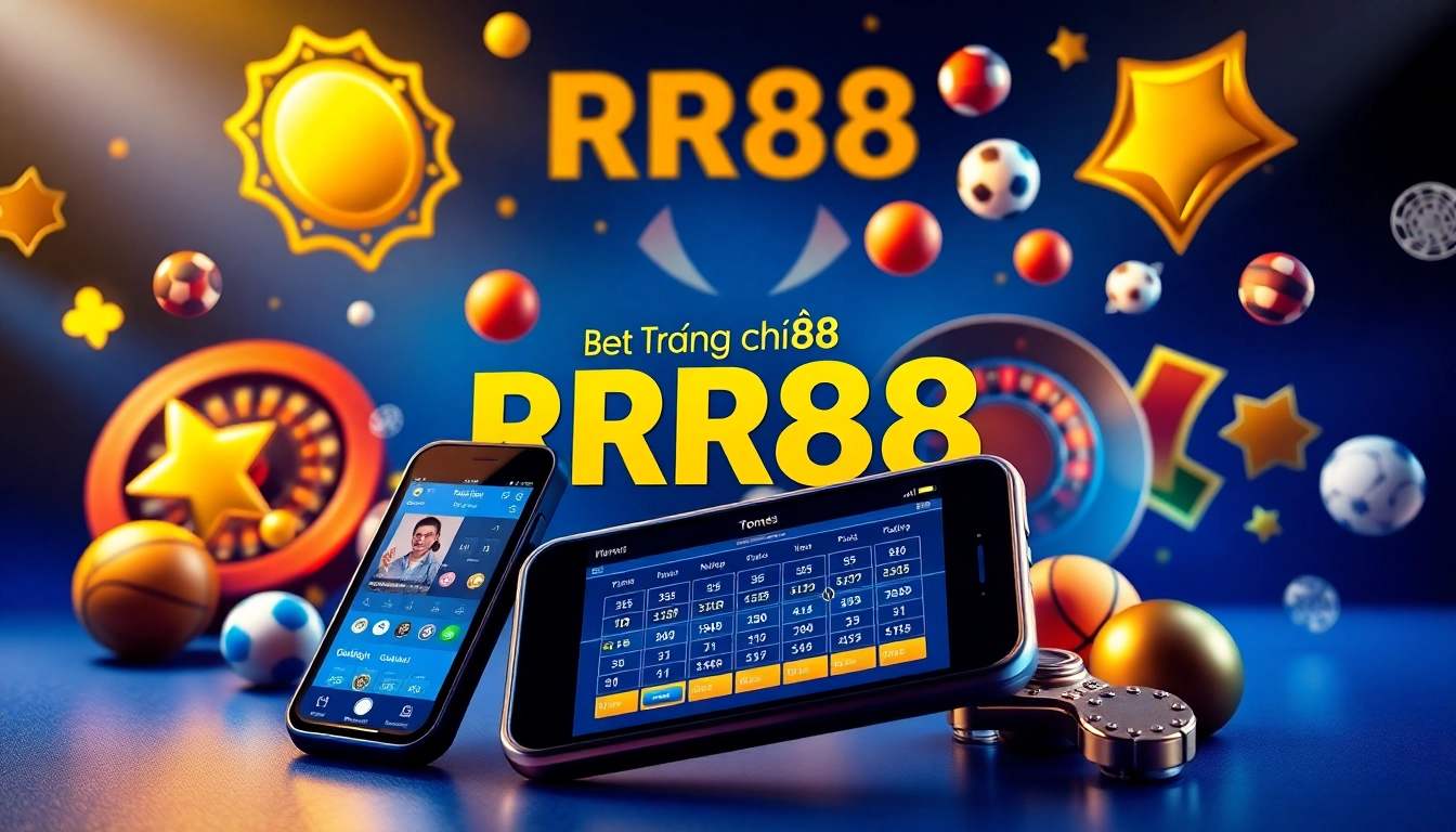 Trang chủ RR88 online betting interface with casino and sports gaming elements