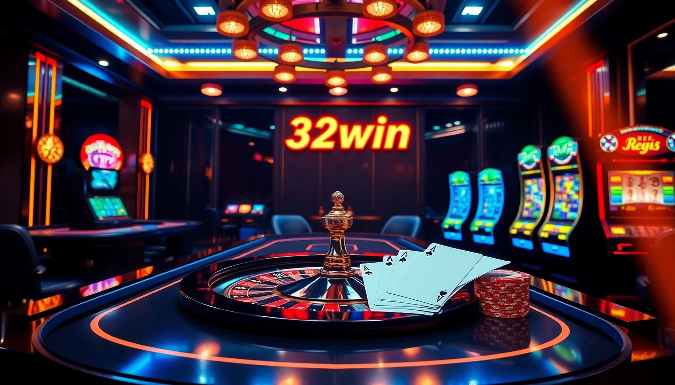 Experience the winning atmosphere at trang chu 32win with thrilling slot machines and roulette wheels.