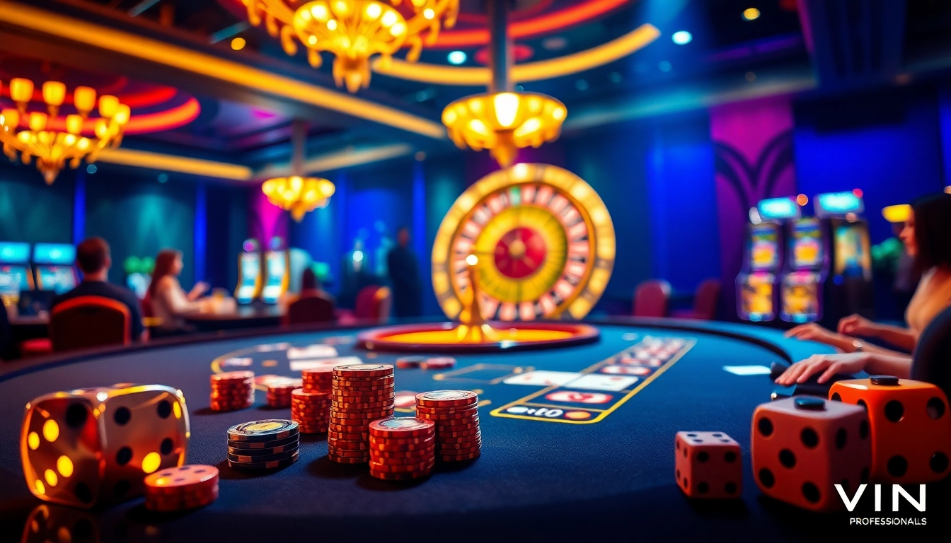 Players strategizing at a poker table in a high-stakes 33WIN casino atmosphere.