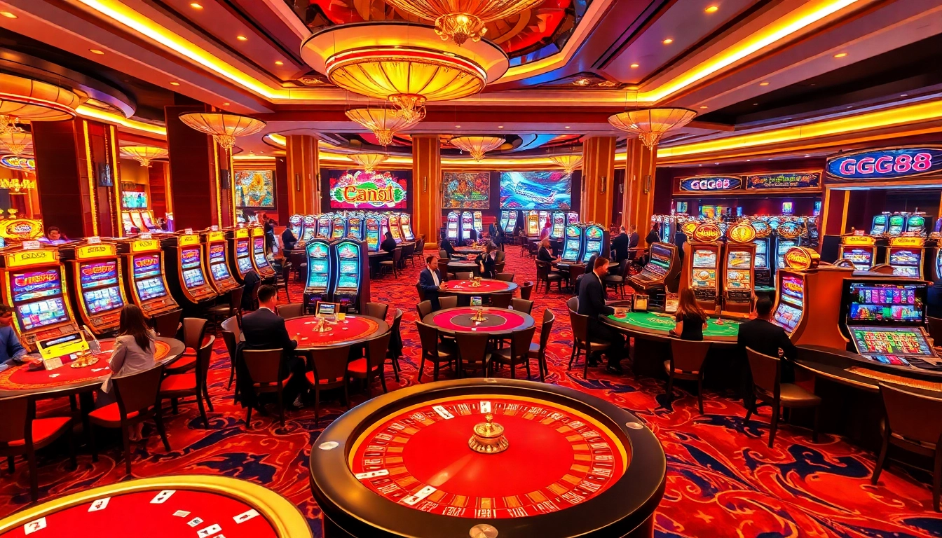 Experience the thrill of GG88 with exciting casino games, vibrant tables, and colorful slot machines.