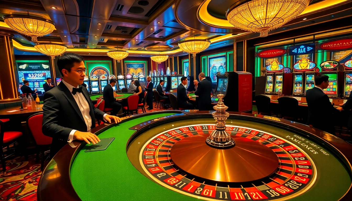 Experience the thrill of S8 gaming with vibrant tables and professional croupiers.