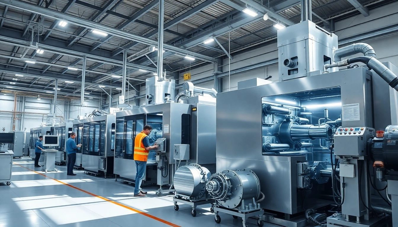 Diecaster Malaysia showcasing a modern diecasting facility with advanced machinery and skilled workers.