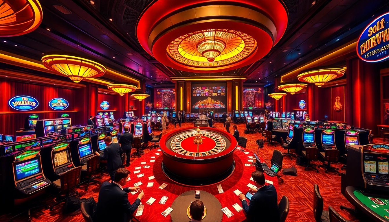 Experience the thrill of SODO casino gaming with vibrant roulette and poker action.