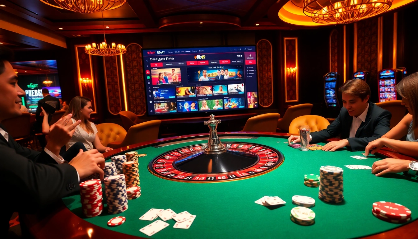 Experience the excitement of gambling at 8kbet with vibrant casino tables and engaging games.