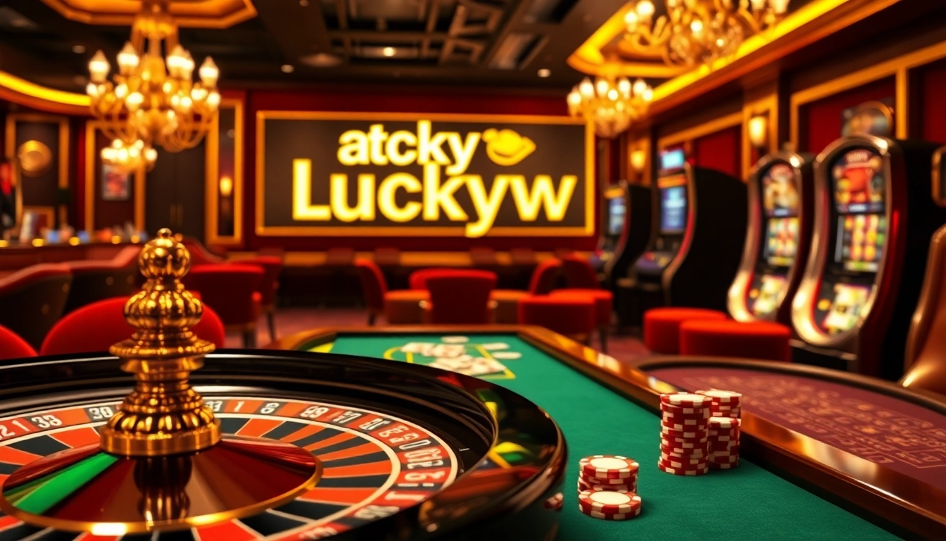 Enjoying the thrill of Luckywin at a vibrant casino table with chips and cards.