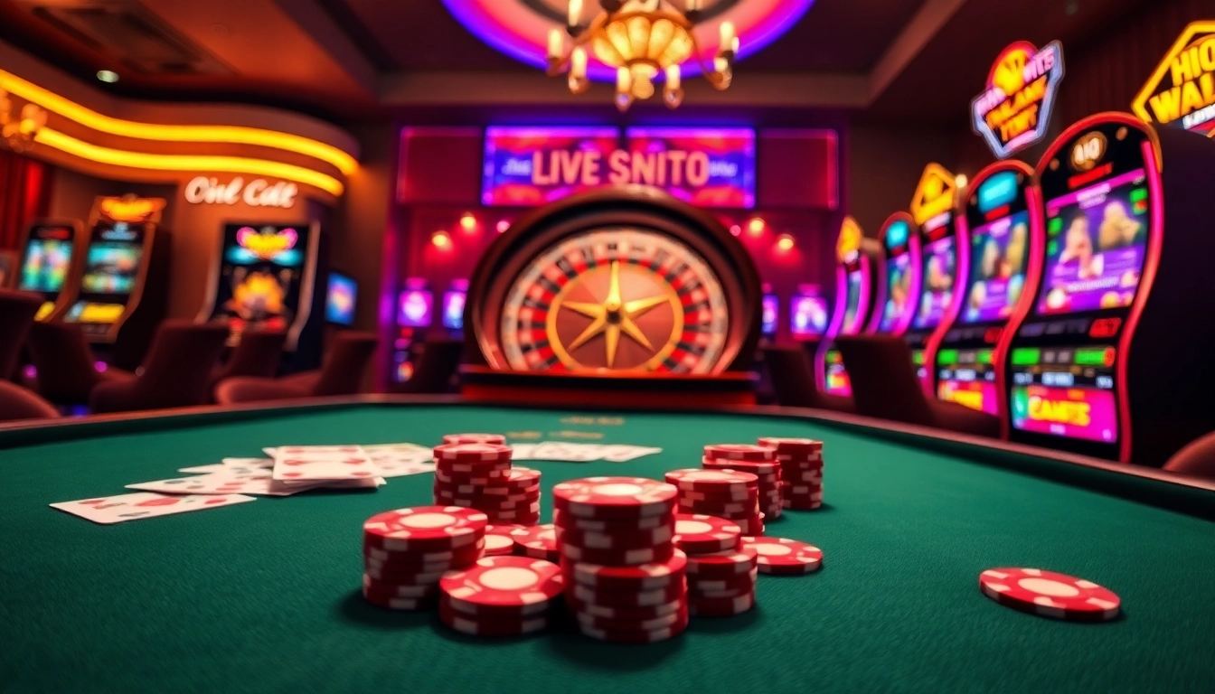 Experience high-stakes action at https://www.222bd.app/ with vibrant poker tables and roulette wheels.