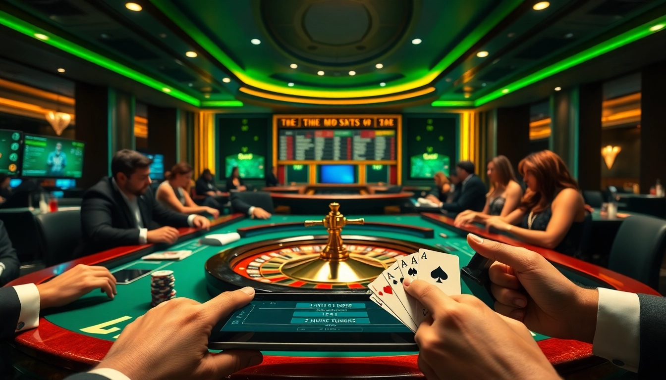 Engage in thrilling casino action with link sumvip as gamblers strategize over roulette tables.