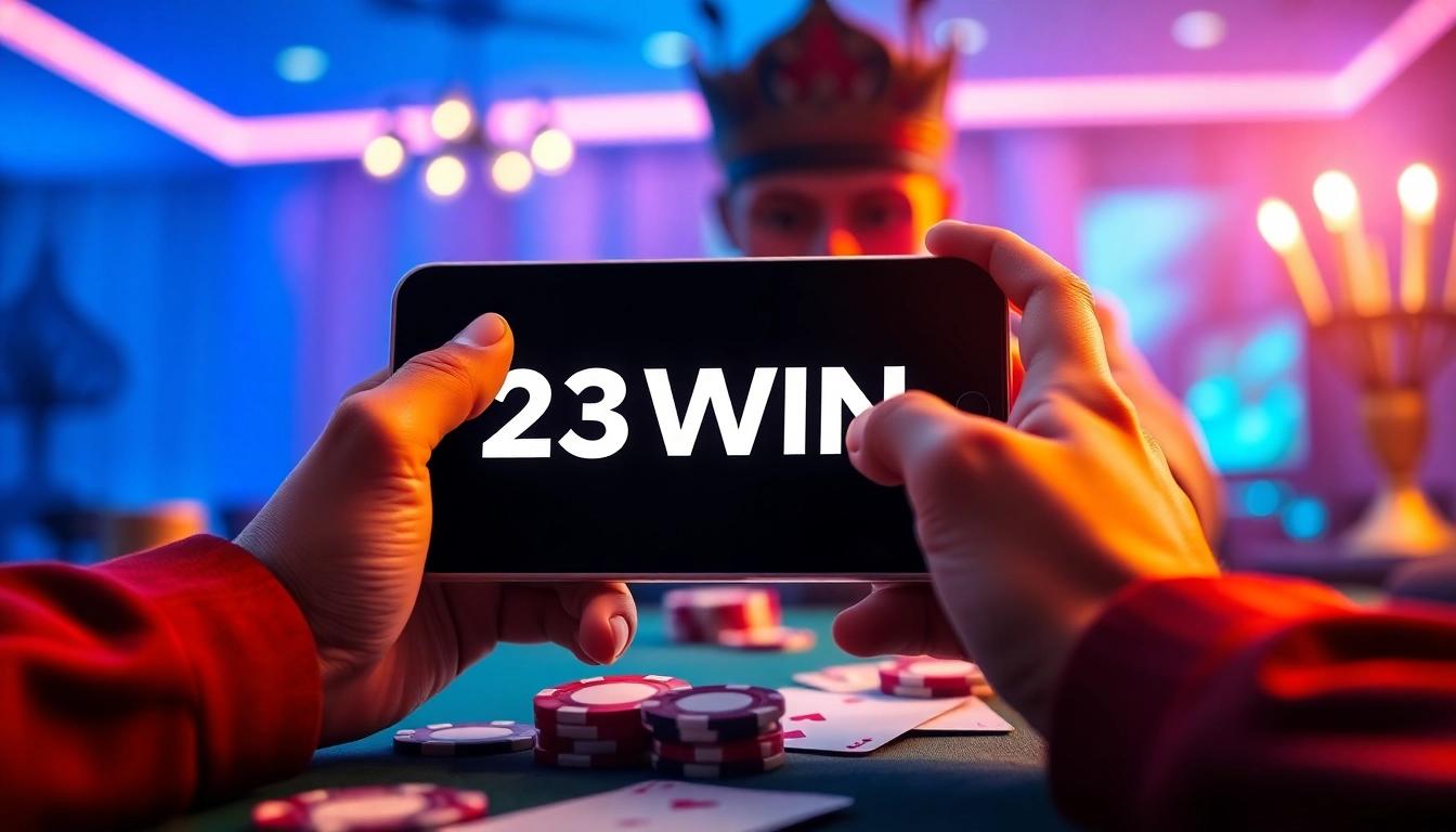 23WIN engaging online gaming experience with vibrant casino elements.