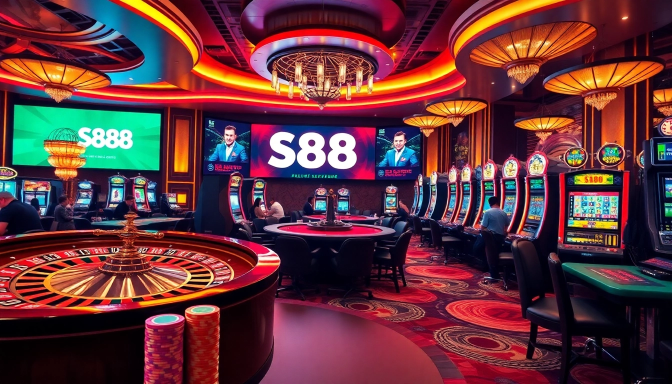 Experience the excitement of the S88 casino with vibrant games and luxurious tables.