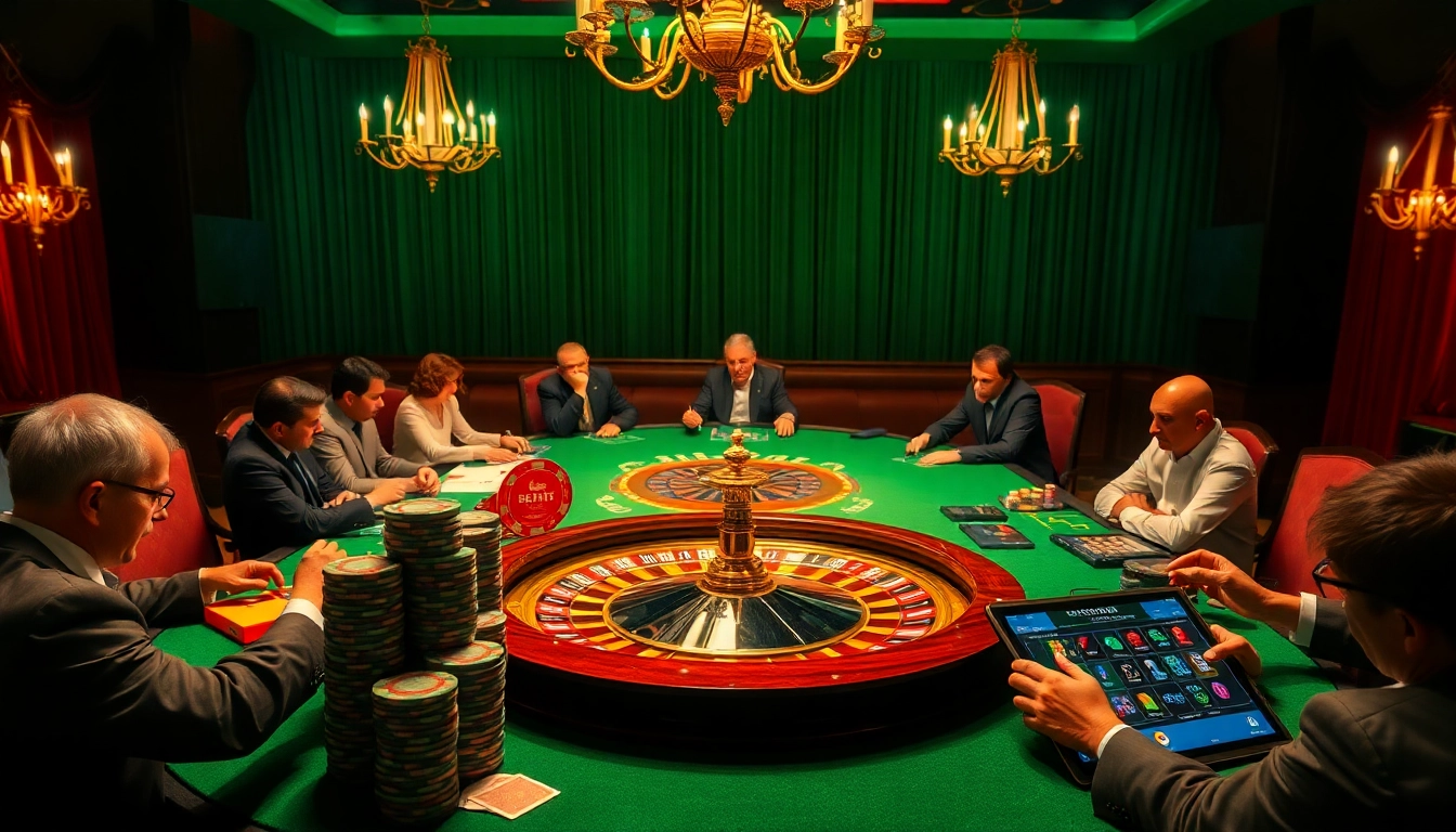 Experience the excitement of high-stakes gambling at https://bl555.family/ with luxury poker tables and vibrant casino elements.