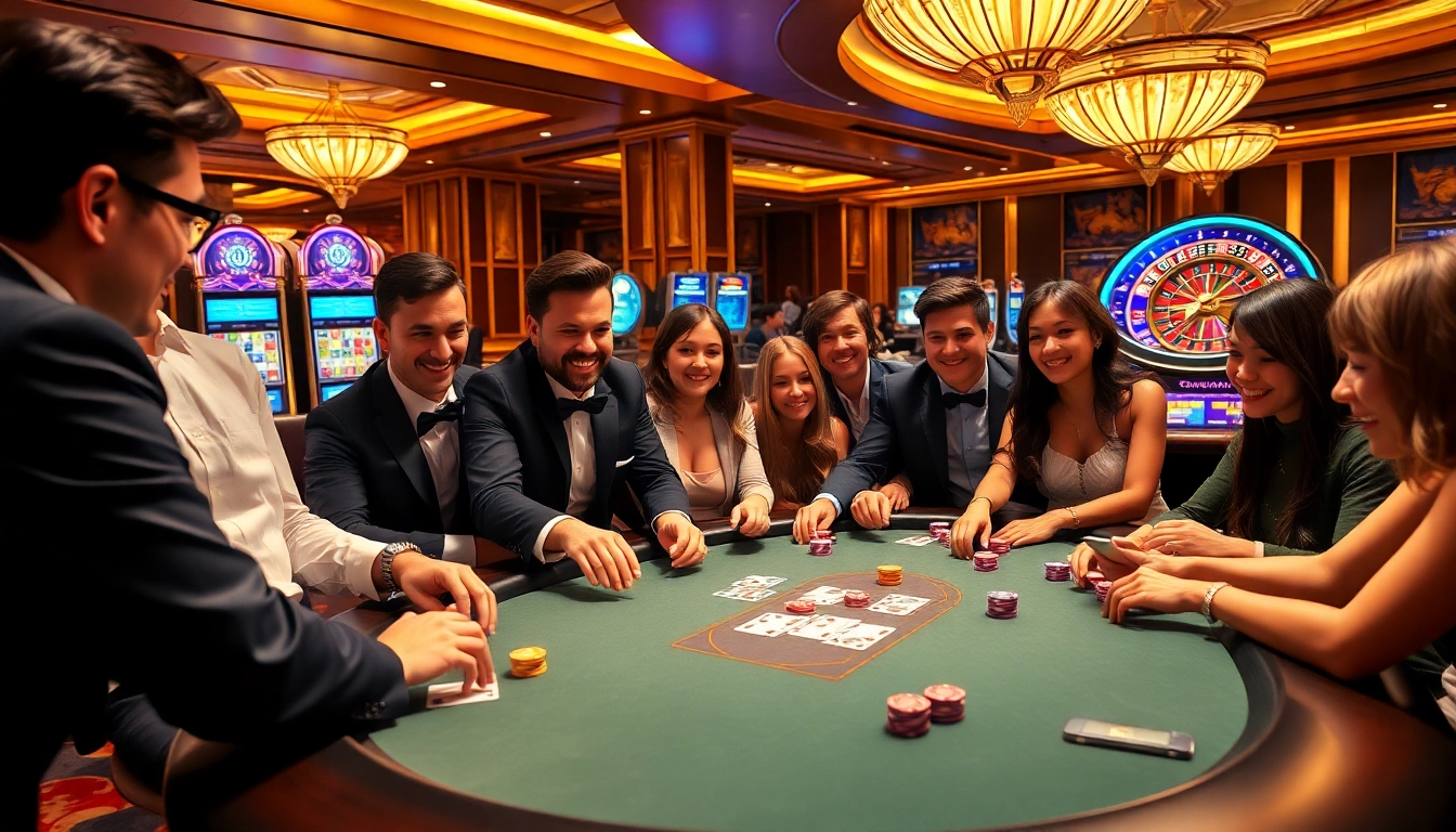 Experience thrilling poker action at https://s80web.com/ featuring colorful chips and an engaging dealer.