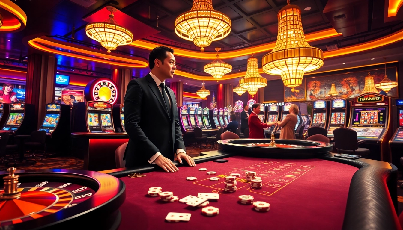 Experience thrilling gameplay at https://mk8th.net/ with vibrant casino tables and engaged players.