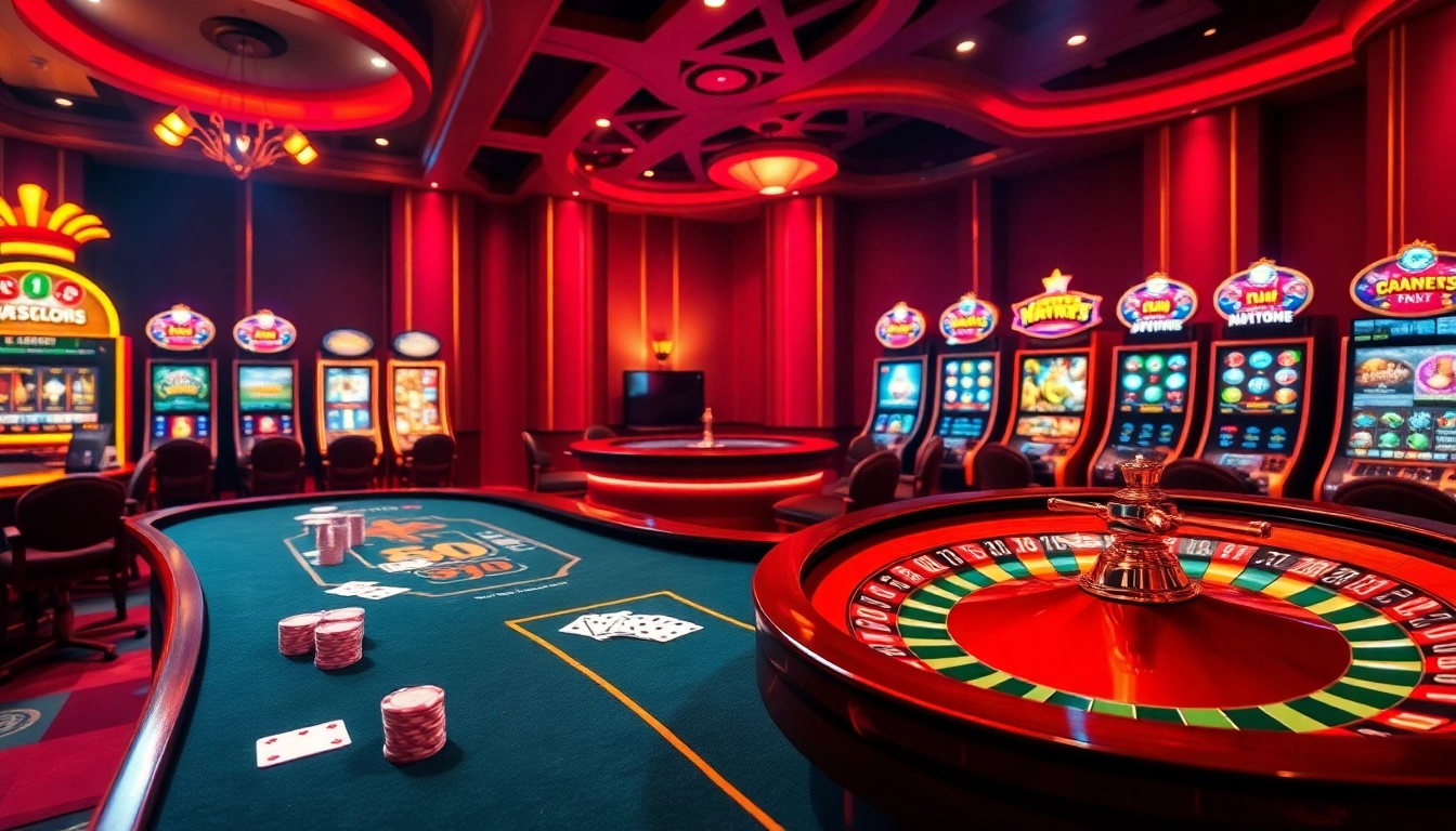 Experience thrilling gameplay at u888 casino with vibrant tables and spinning roulette wheels.