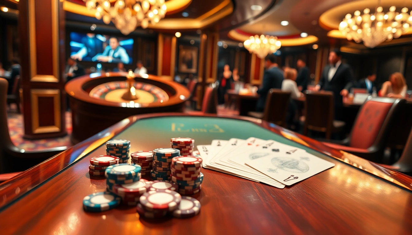 Experience the thrill of betting at https://sunwin2.co/ with vibrant poker chips and a lively casino atmosphere.