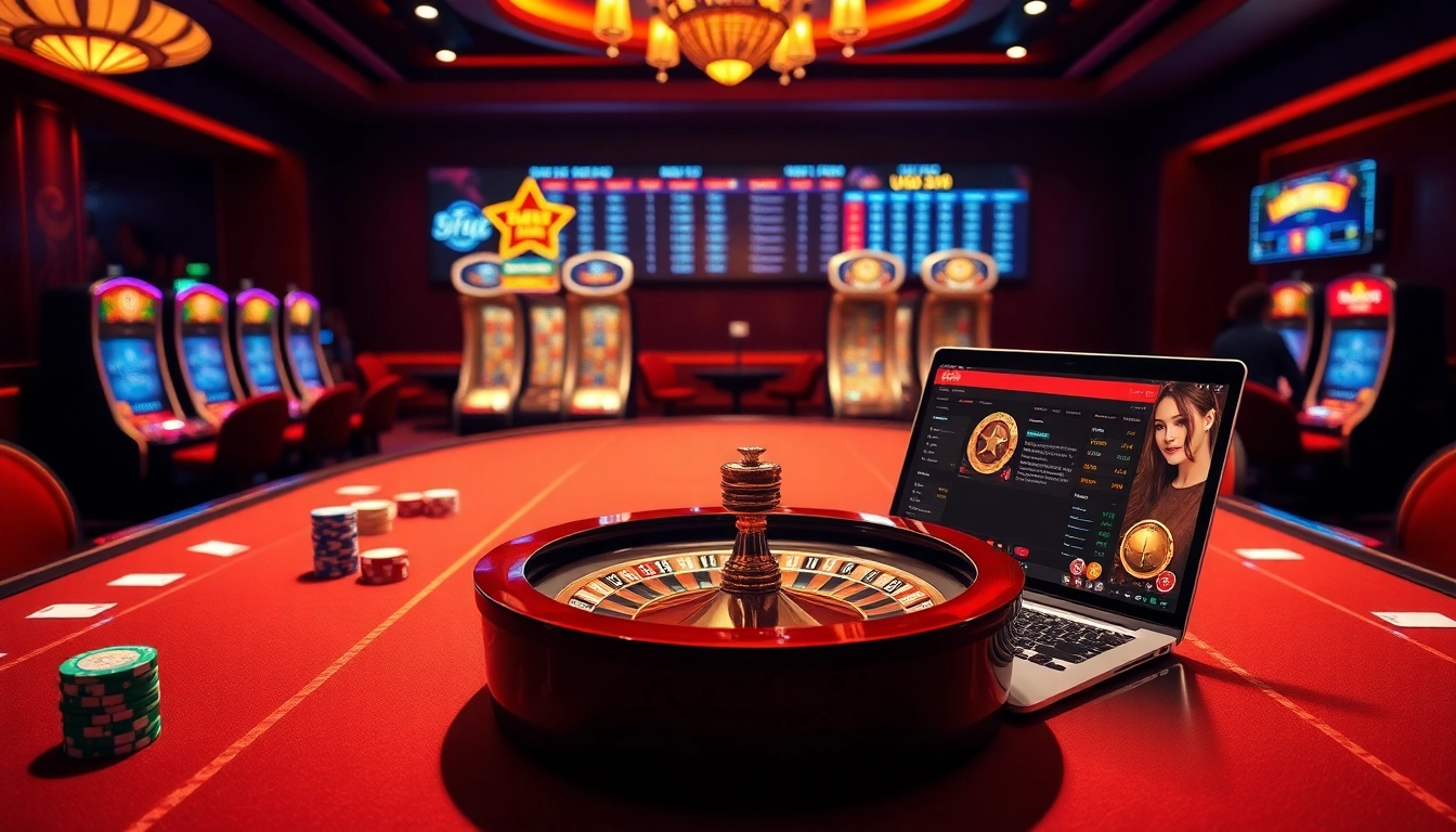 Engaging online betting at UU88 with vibrant casino tables and dynamic atmosphere.
