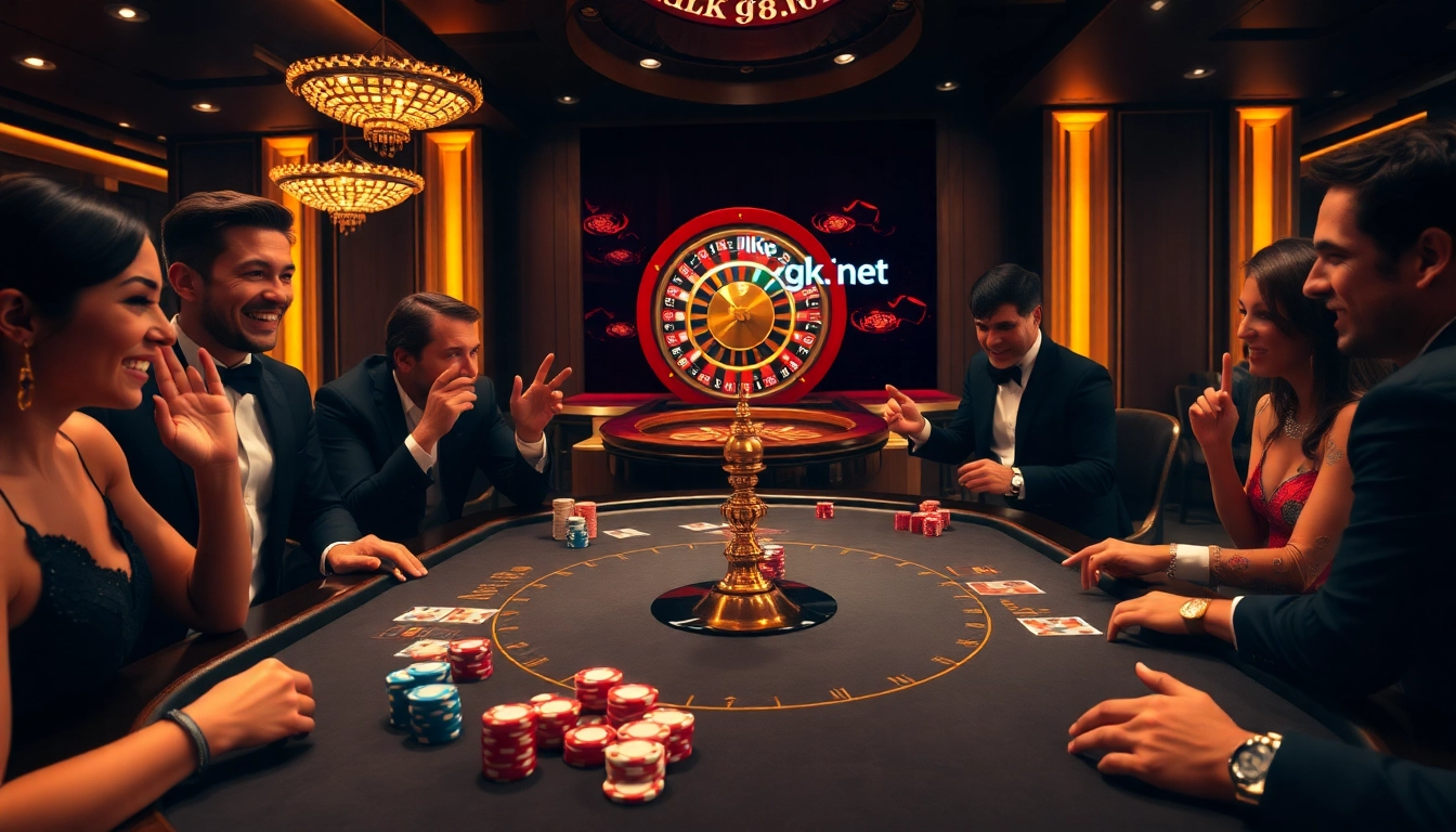 Gambling at a vibrant poker table with chips and cards, inspired by rikvip.gb.net.