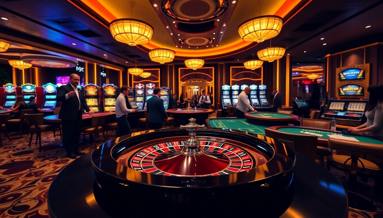 Experience the thrill of i9bet gaming at a vibrant casino table filled with excitement.