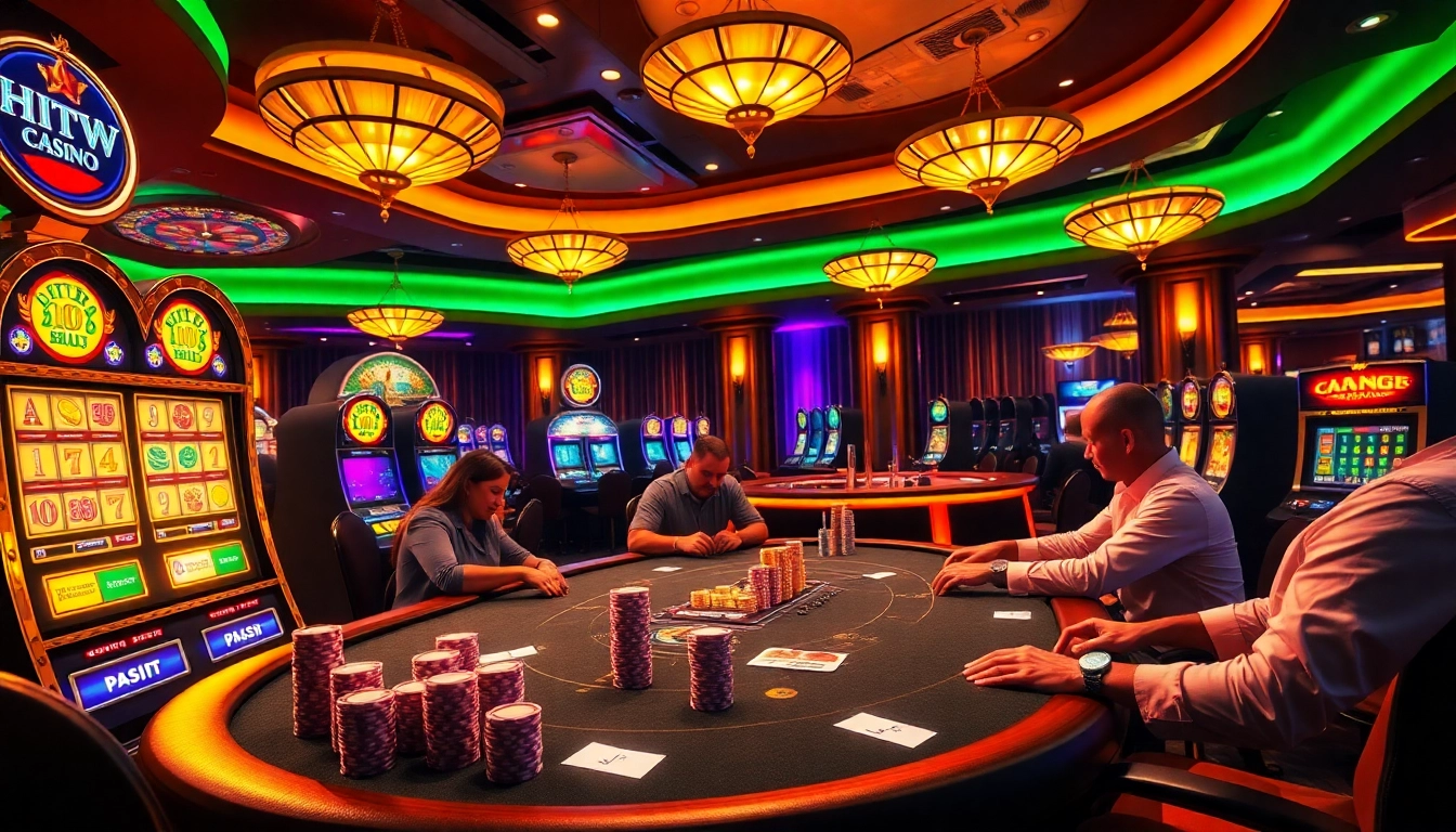 Experience the thrill of winning at HITCLUB with vibrant slot machines and intense poker action.